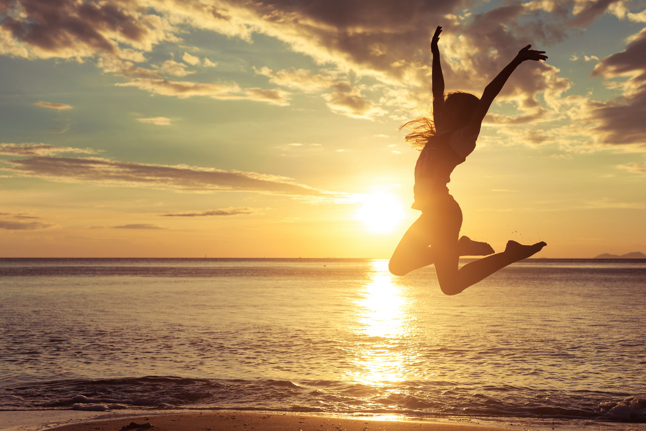 Woman enjoying the sun